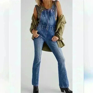 Vanilla Star Slim Bootcut Zip Front Overall